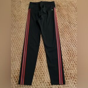 JoyLab Black Leggings with Red Stripes